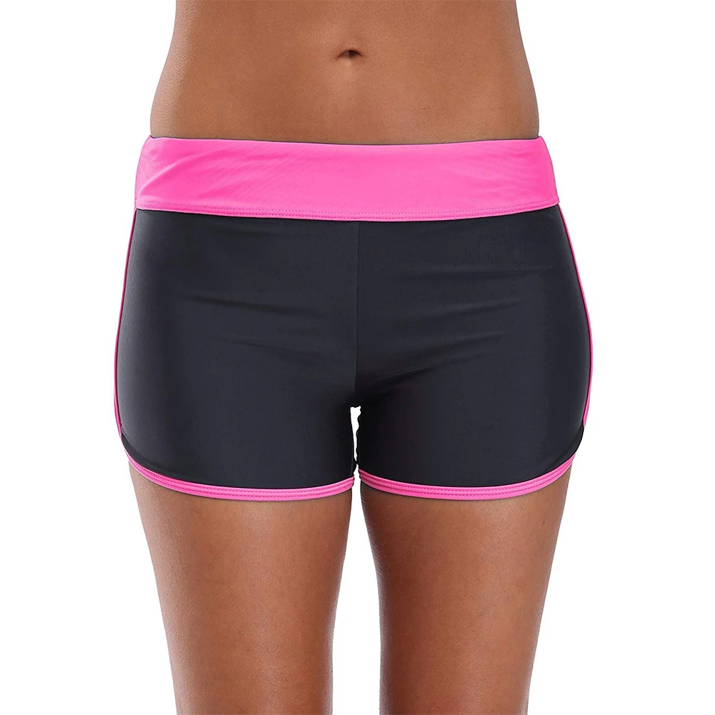 

Tankini Bottom Basic Breathable Skin Friendly Activewear Sports Slim Fit Trunks Soft Elasticity Surfing Swim Wild Women Shorts