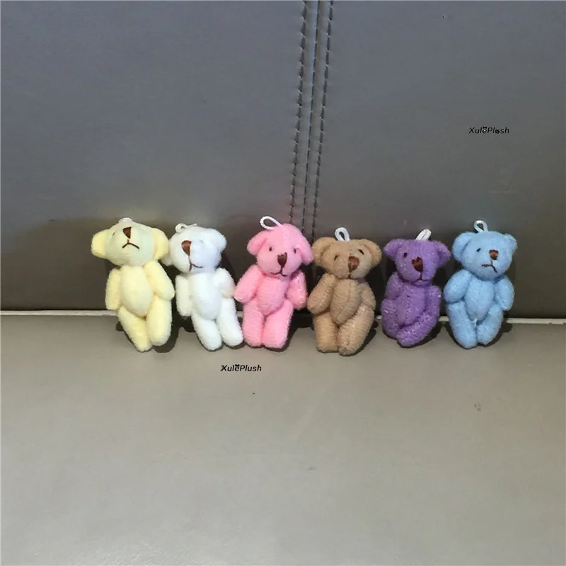 100pcs Colors, Small Bear Stuffed Toy Doll , Decor Accessories Plush