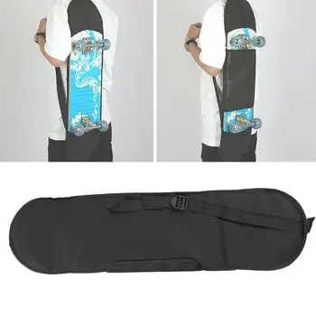 

1 PCS Black Carry Bag Skateboard Backpack Adult Skateboard Deck Backpack Outdoor Durable Backpack 82.5*23cm