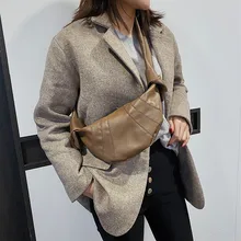 Новая модная женская сумка из мягкой кожи на молнии, одноцветная сумка на плечо для колледжа, повседневная сумка-мессенджер, Деловые женские сумки