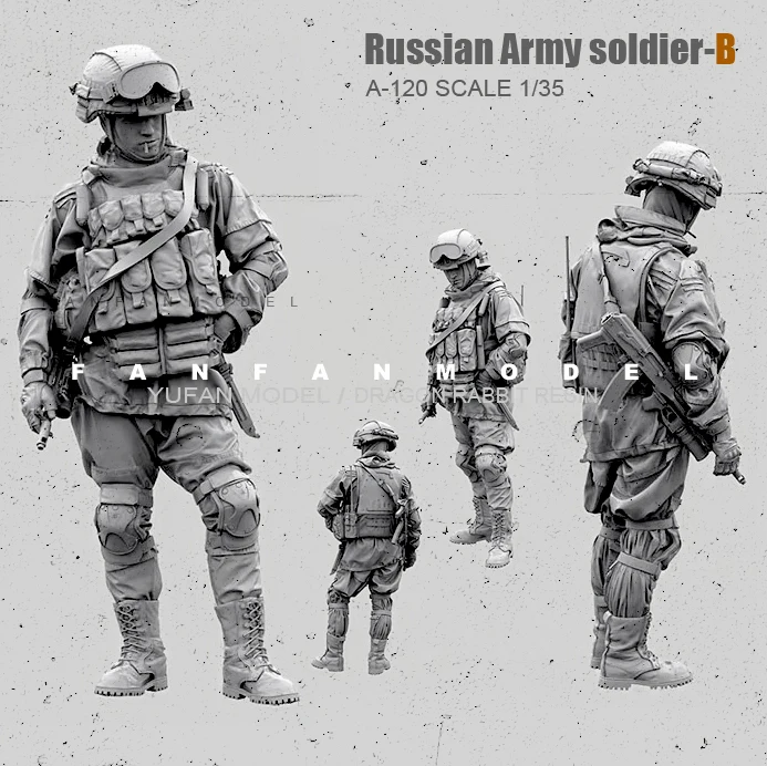 

1/35(5Cm) Resin Model Figure Kits Russian Modern Special Forces soldier self-assembled A-120