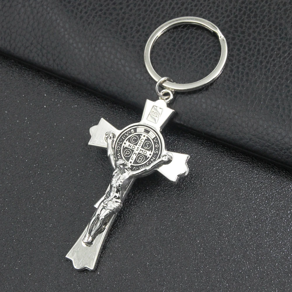 JesusCrossKeychainsChristianReligiousBeliefsKeyChainsFashion