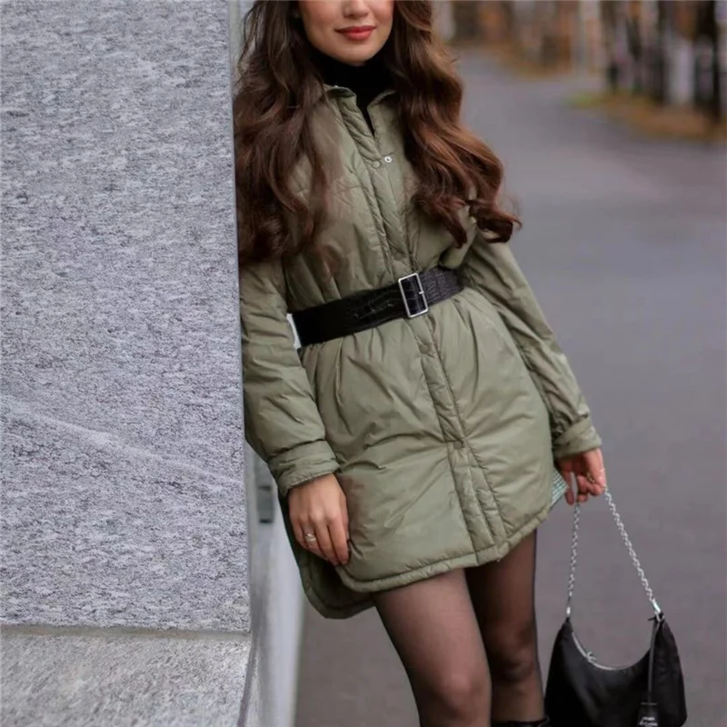 Cabolsa de Grandes Puwd Casual Mulher Solto Fino Velo Camisa Jaqueta 2021 Primavera Moda Senhoras Botão Quente Outwear Feminino Chique Dimensões 5 Cheap Jaquetas básicas