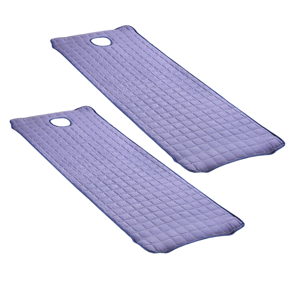 Smoky Purple 2 шт. массажный стол матрац с отверстием для лица для 190x70 см Красота кровати для лица - Цвет: Smoky Purple