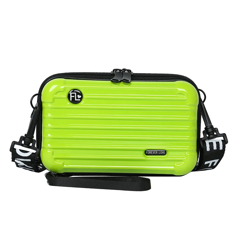 

Women Mini Suitcase Shape Crossbody Shoulder Bags Girl Clutch Handbag Makeup Storage Bag Waterproof Washing Mobile Phone Bag