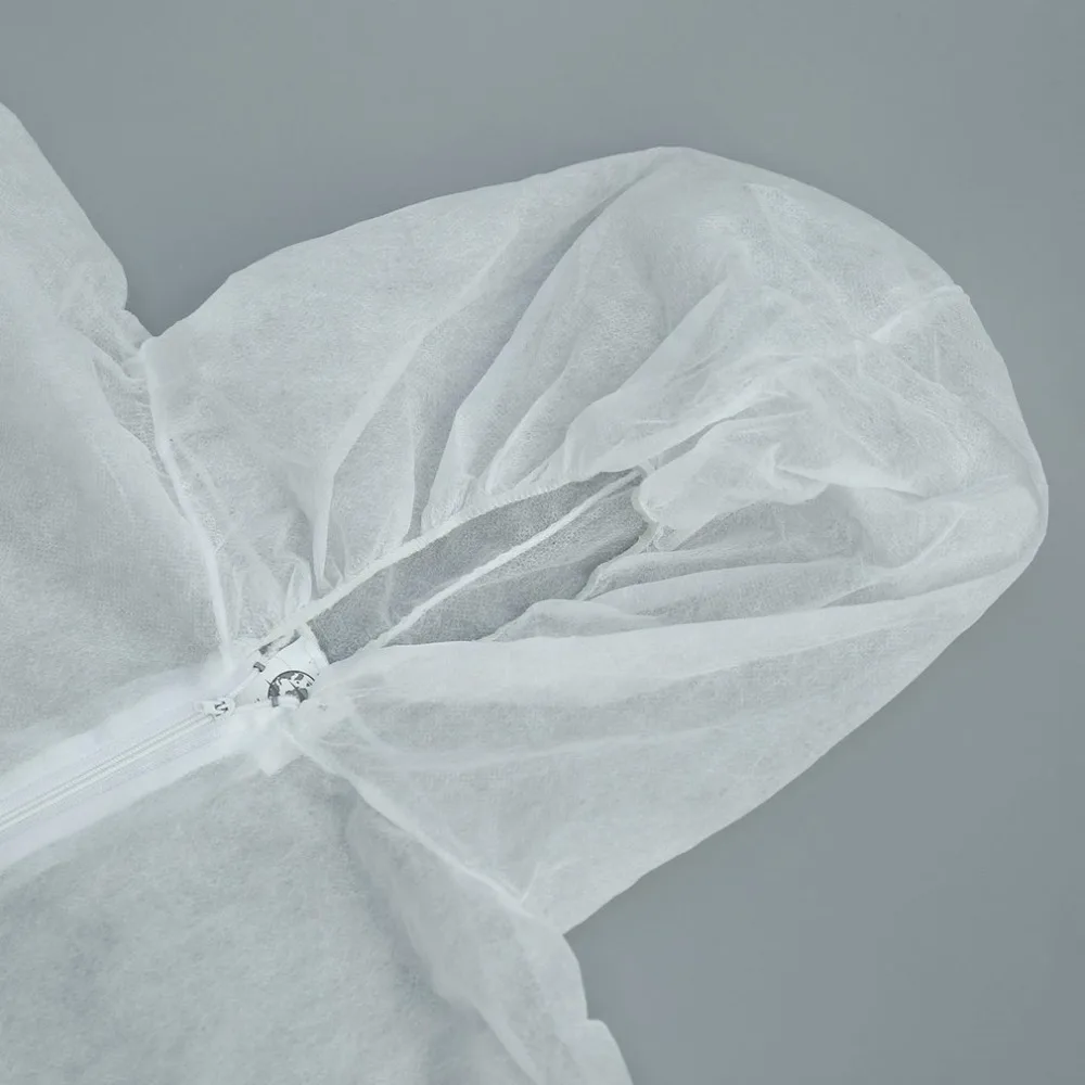 L XL XXL Размер Одноразовый комбинезон защитная одежда Пылезащитная одежда изоляционная одежда Рабочий костюм цельный нетканый материал