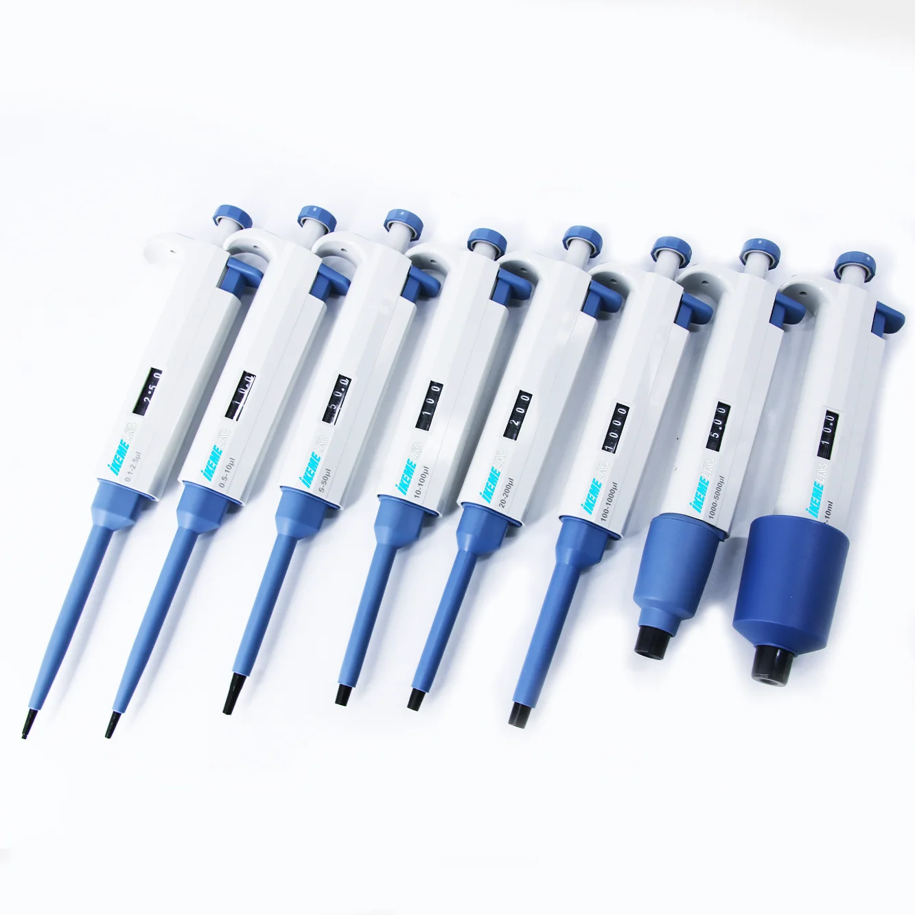 Pipette Gun Digital Adjustable Dragon Pipette Pipettor with Pipette Tips