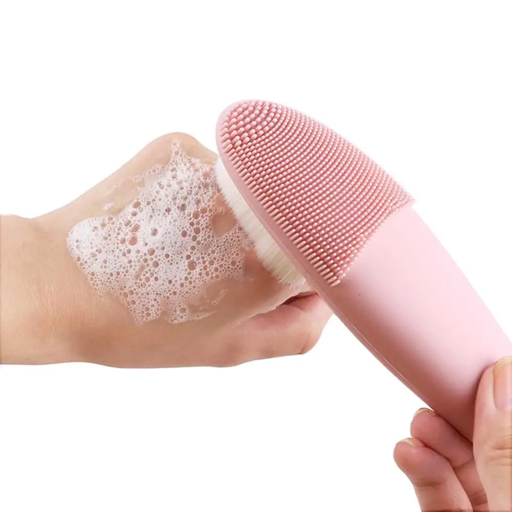 

Manual Soft Silicone Face Cleansing Brush Facial Skin Care Pore Scrub Washing Cleaner