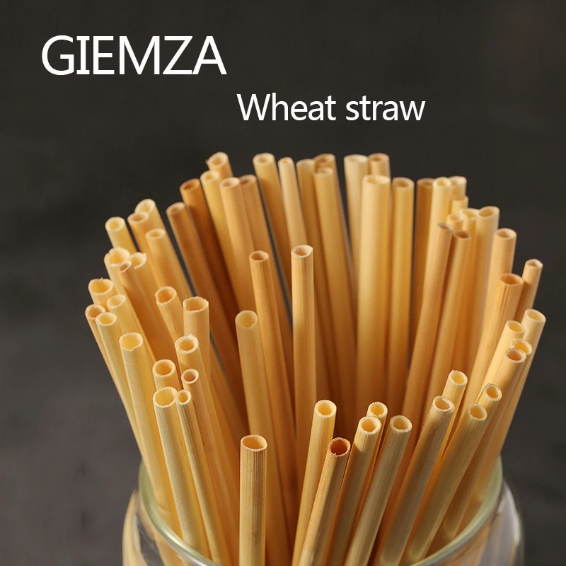 Hay House Christmas Gala 2022 Giemza 100Pcs Wheat Straw Disposable Straws For Drinks Cocktail Tubes Eco Party  Christmas Decorations 2022 Milkshake Tube|Disposable Straws| - Aliexpress