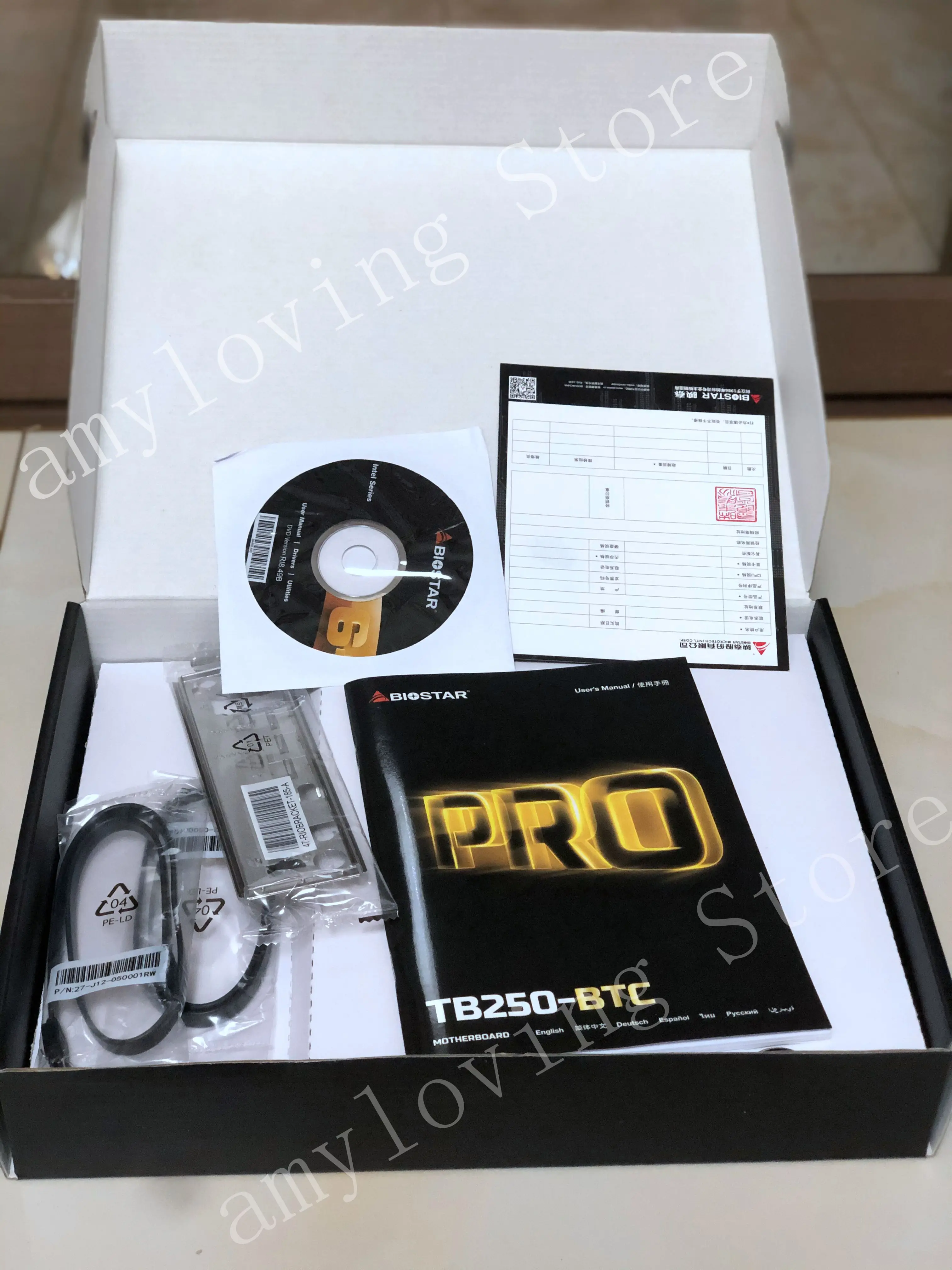 Placa-mãe para Biostar Nova Mineração Cartões B250 Lga 1151 Ddr4 Tb250 Atx Btc 6 Mainboard Tb250-btc 6pcie Gpu 5 Placa-mãe para biostar tabletes 6pcie gpu, placa