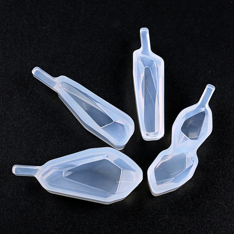 

4pcs/set Pendant Geometric Resin Craft Mould Handmade Silicone Mold Jewelry Making Earrings Crystal DIY Tool Durable Necklace