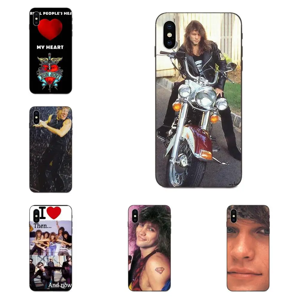 

For Apple iPhone 4 4S 5 5S SE 6 6S 7 8 Plus X XS Max XR Coque Phone Case Black Soft Popular Jon Bon Jovi