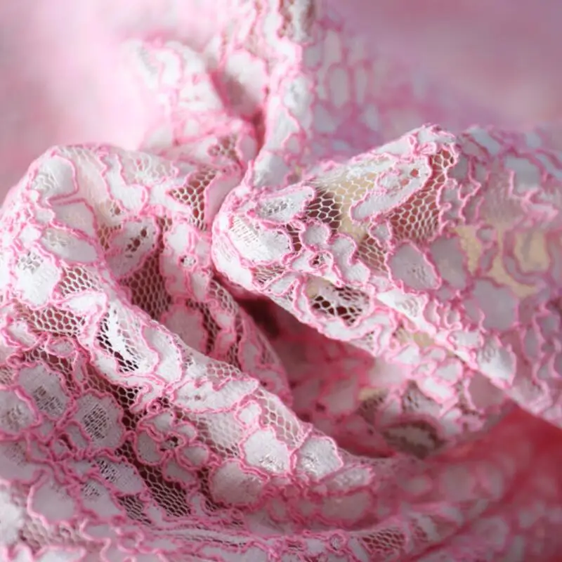 1meterspecialpricepinkclothingbrilliantlaceembroiderysewing