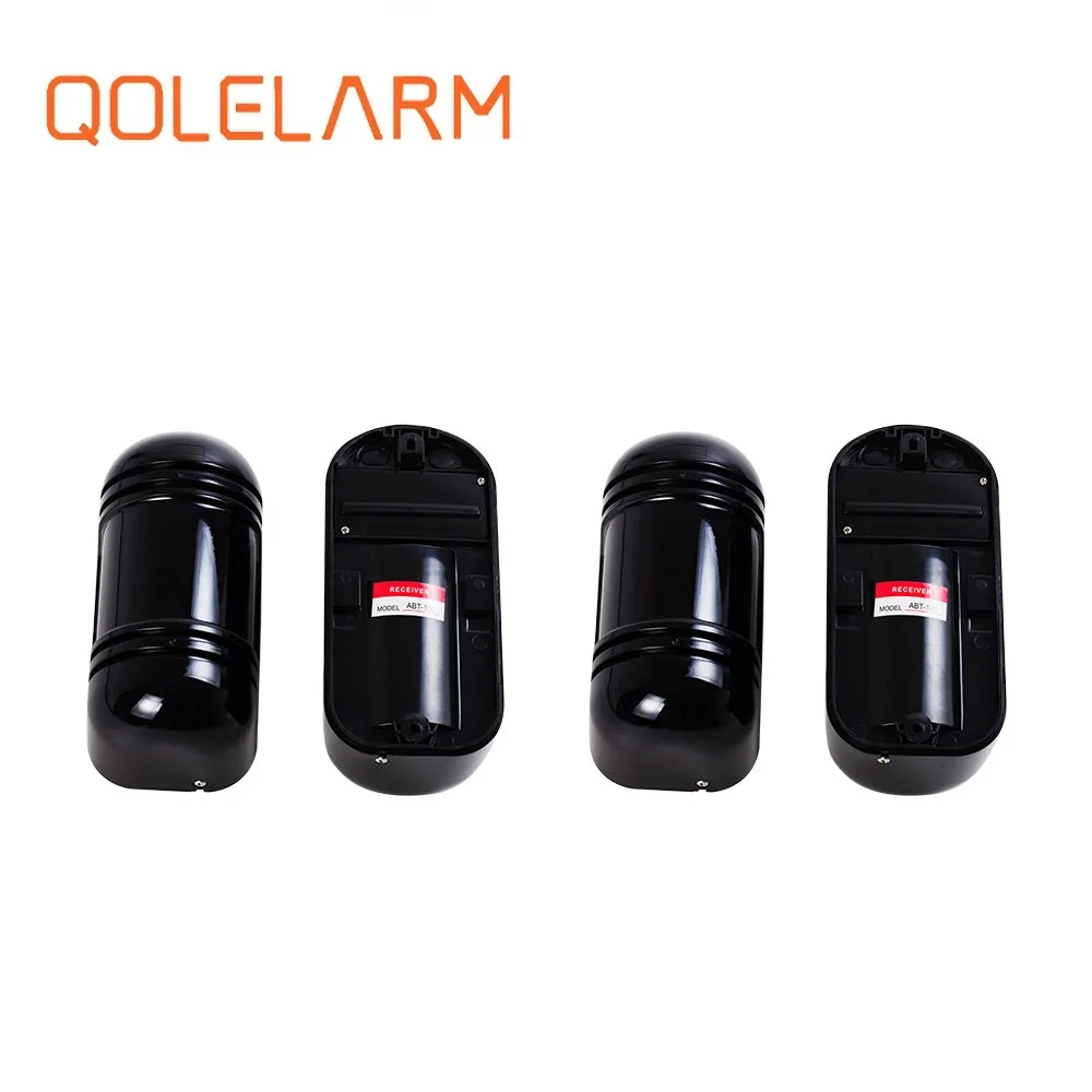 Qolelarm 2/5pcs each lot Dual Beam Sensor Active Infrared Intrusion Detector IR 10m Outdoor Perimeter Wall Barrier Fence