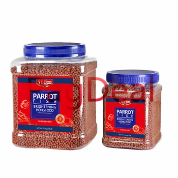 

1350ml 500g Aquarium Blood Parrot Hyperchromic Fish Food Brightening Red Tropical Fish Tank Feeding Food Small/Middle