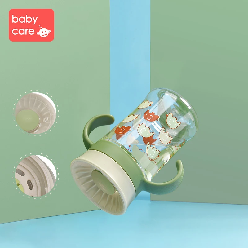 Babycare 260 мл чашка большая 360 градусная емкость для напитков детская ручка для чашки домашняя ударопрочная герметичная детская обучающая Емкость