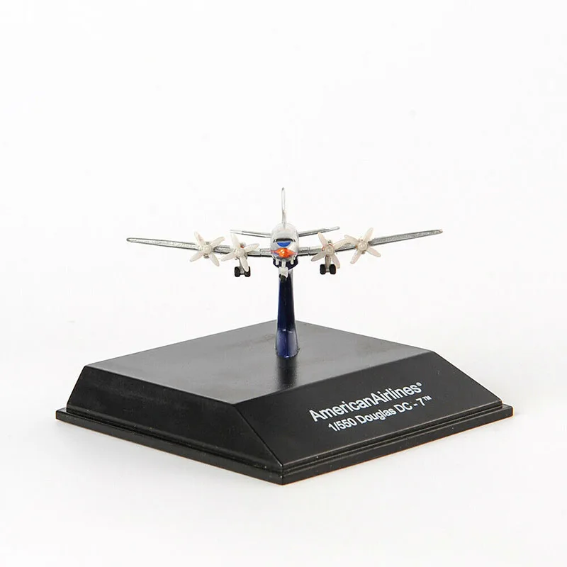 Детские игрушки самолеты 1:550 масштаб DC-7 небо пилот американские авиалинии самолет пассажирский самолет модель для детей Подарки