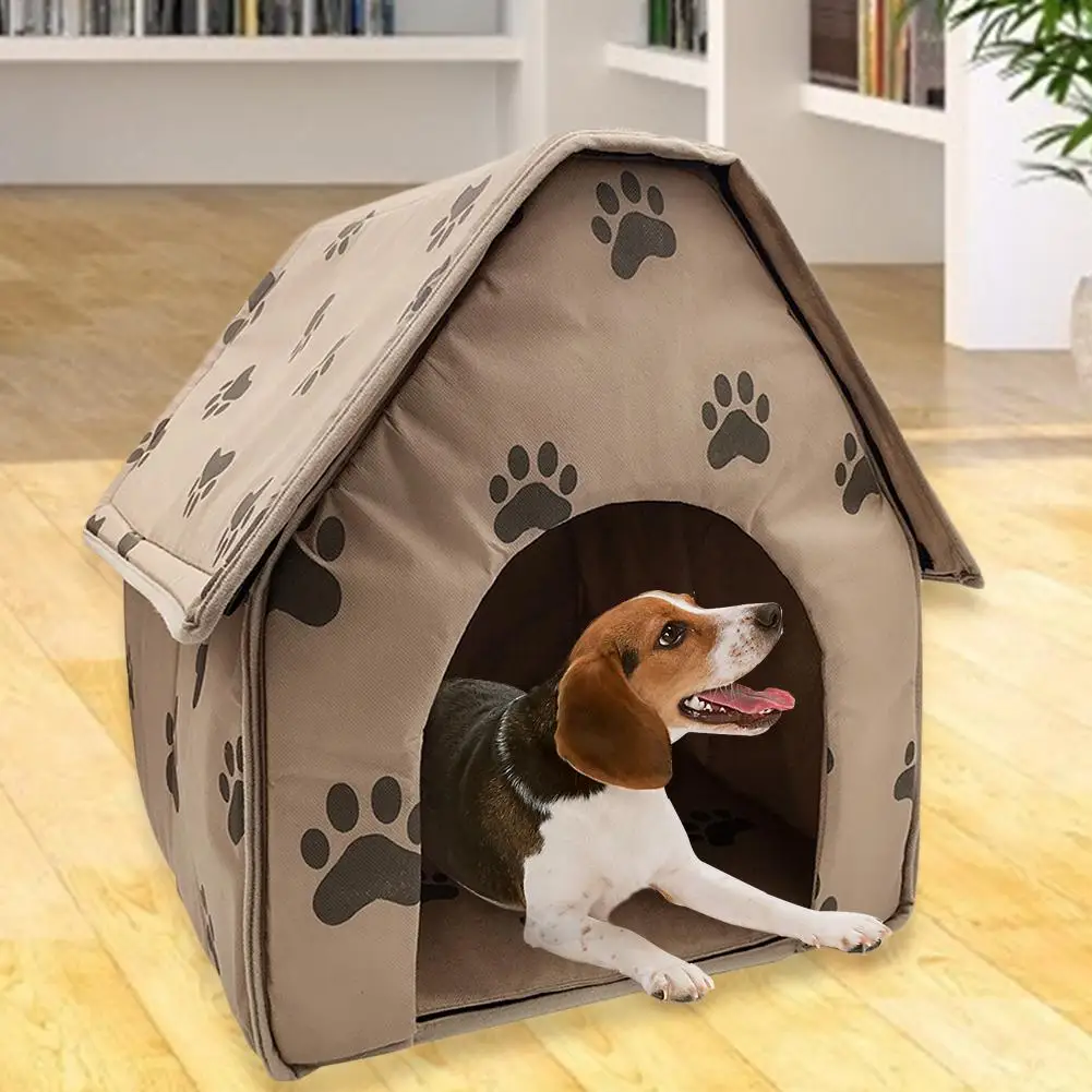 Hot Sale Dog House Delicate Design Foldable Dog House Small Footprint Pet Bed Tent Cat Kennel Travel Dog Accessory