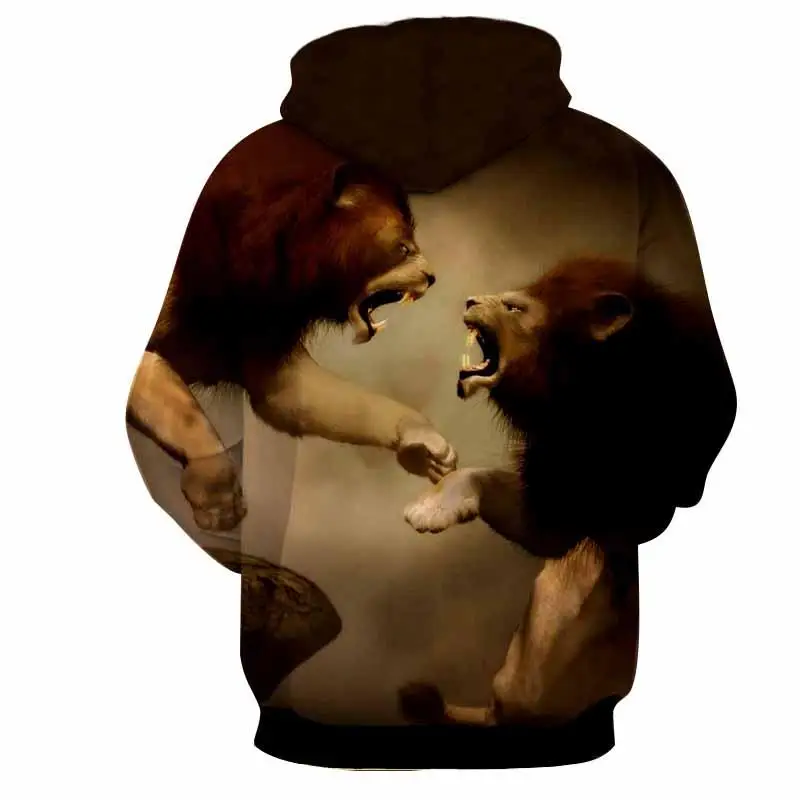 Высокое качество, новинка, голова льва, животные, 3D печать, Мужская толстовка, пуловер, хип-хоп толстовка, свободный, удобный, дышащий пуловер