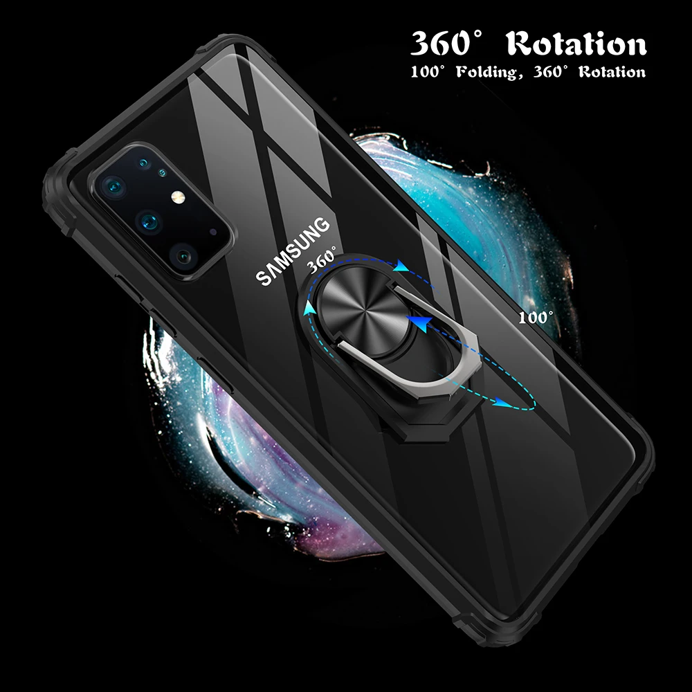 

Protective case For Samsung S20 Plus case For Samsung Galaxy S20 ultra S8 s9 S10e Note 8 9 10 Plus Magnetic car holder Ring case