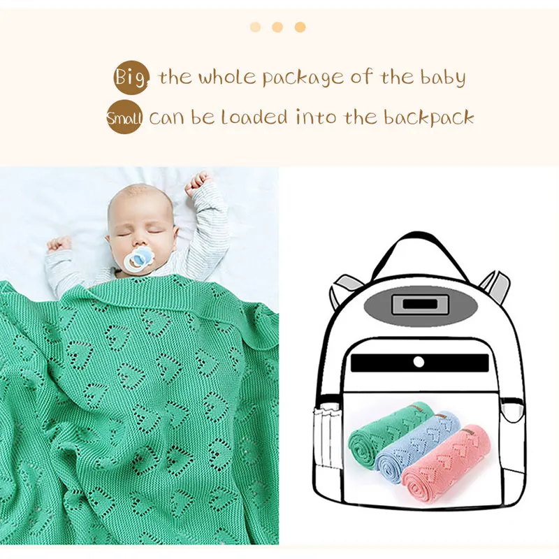 Хлопчатобумажные вязаные одеяла для новорожденных, плотное белье для коляски, одеяла для малышей, пеленальные одеяла для младенцев, муслиновые пеленки, 100*80 см