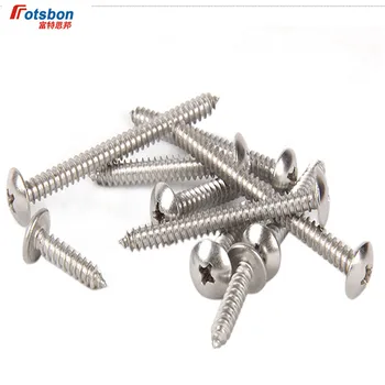 

M3.9/M4.2/M5/5.5 Cross Recessed Truss Head Tapping Screws Large Flat Round Screw Vis Inox Tornillo Inoxydable Phillips JIS B1122
