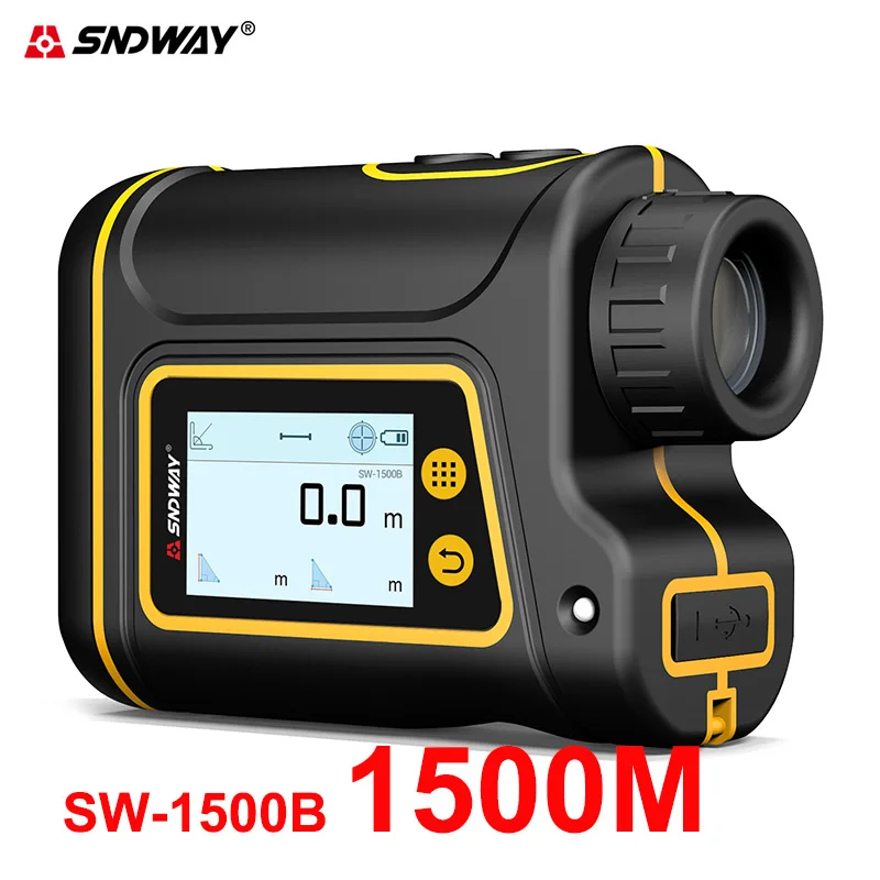 Дальномер лазерный Sndway 6x 1000/1500 м для охоты/гольфа/спорта/инженера | Инструменты
