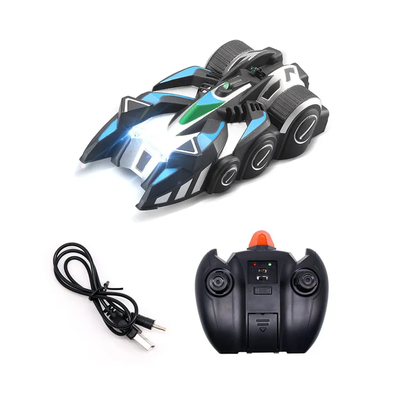 Carro de Escalada de Parede com Controle Anti-gravidade para Teto de Corrida Presente para Crianças Remoto Brinquedo Elétrico 16 corrida, presente para crianças