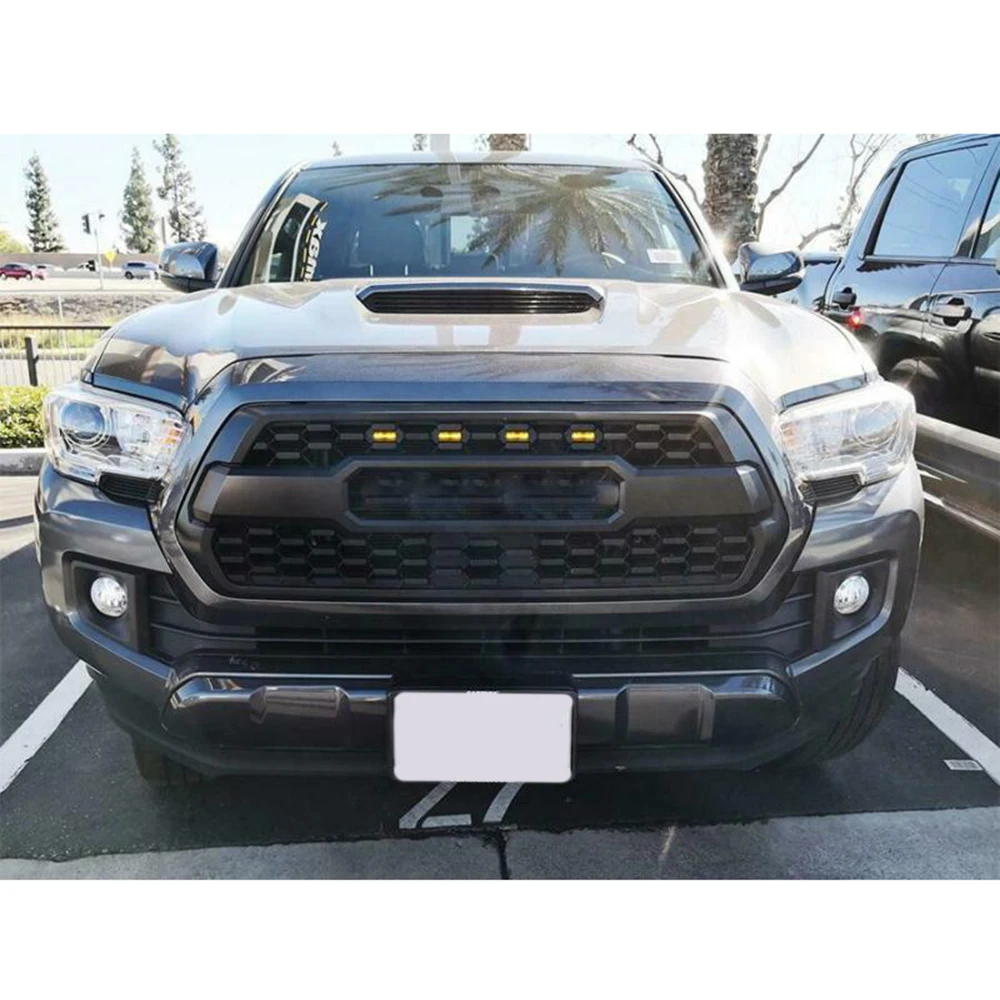 Автомобильный светодиодный фонарь 4 шт. передняя решетка Янтарная для Toyota Tacoma