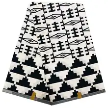 Анкара ткань воск африканская ткань хлопок Высокое качество Африканский Воск принты ткань мягкий воск Ткань 6 ярдов для платья 006