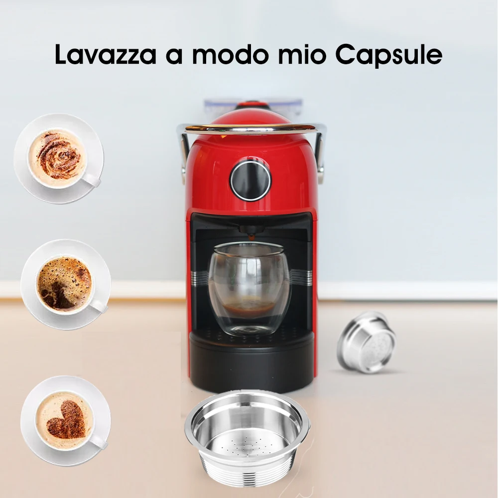 Многоразовый Lavazza Кофе Capsul еда нержавеющая сталь многоразового совместимый Lavazza Mio машина фильтр капсула чашка с уплотнением