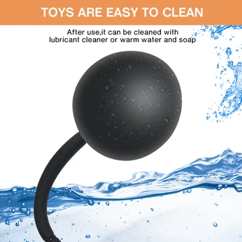 Inflatable Anal Plug Pump Expander Big Butt Plug Prostate Massage Anus Dilator Anal Dildo Buttplug Ass Sex Toys For Women Men 5