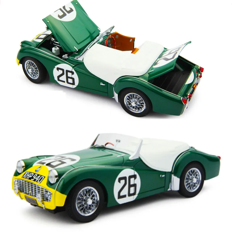 1/18 весы Triumph классического автомобиля 1959 ле-Ман № 26 автомобиль литой Сплав ралли оригинальная модель автомобиля металлический автомобиль игрушки вентиляторы коллекция