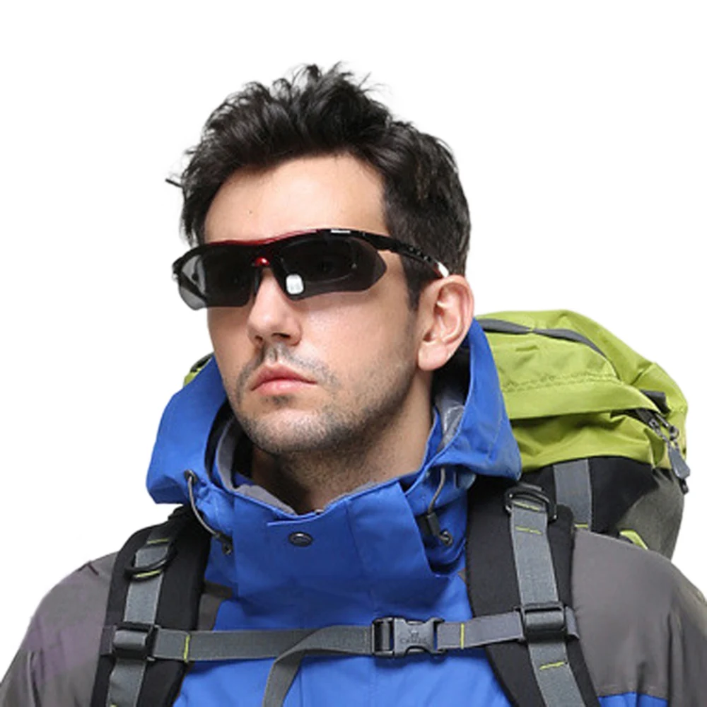 UV400 Cycling Sun Glasses Unisex Outdoor Sports MTB Road Bike SunGlasses Men Women 5 Lens Goggles Eyewear BC0017 (18)