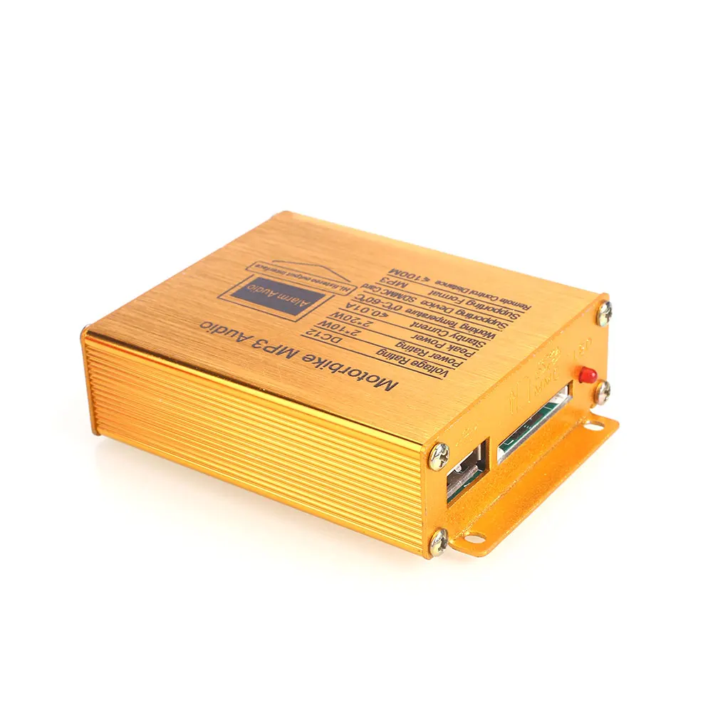 Vehemo 12V аудио мотоцикл mp3 плеер MP3 динамик премиум сигнализация TF