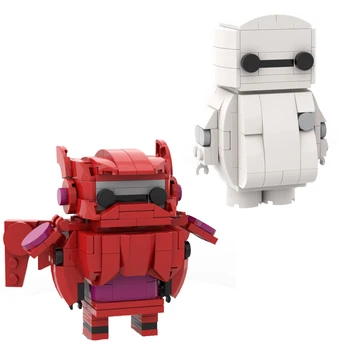 

DIY MOC building blocks super Big Hero 6 Baymax big white brickheadz decoration building blocks toys for children gifts