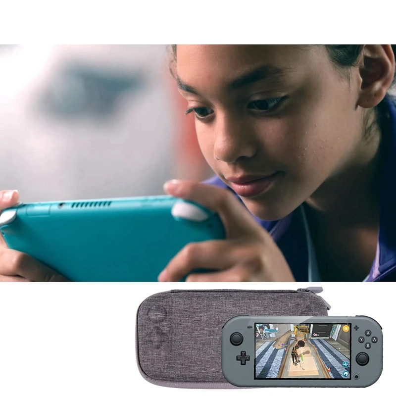 Мини ультра тонкий водонепроницаемый чехол для переноски для nintendo Switch Lite, портативный льняной жесткий чехол для путешествий, защитный чехол