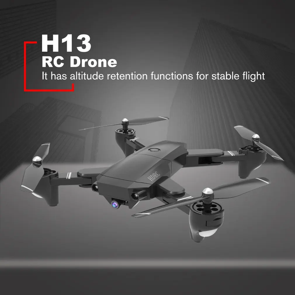 H13 складной Дрон с hd-камерой четырехосевой складной воздушный Дрон 4K широкоугольный WiFi FPV оптический поток RC Дрон вертолет