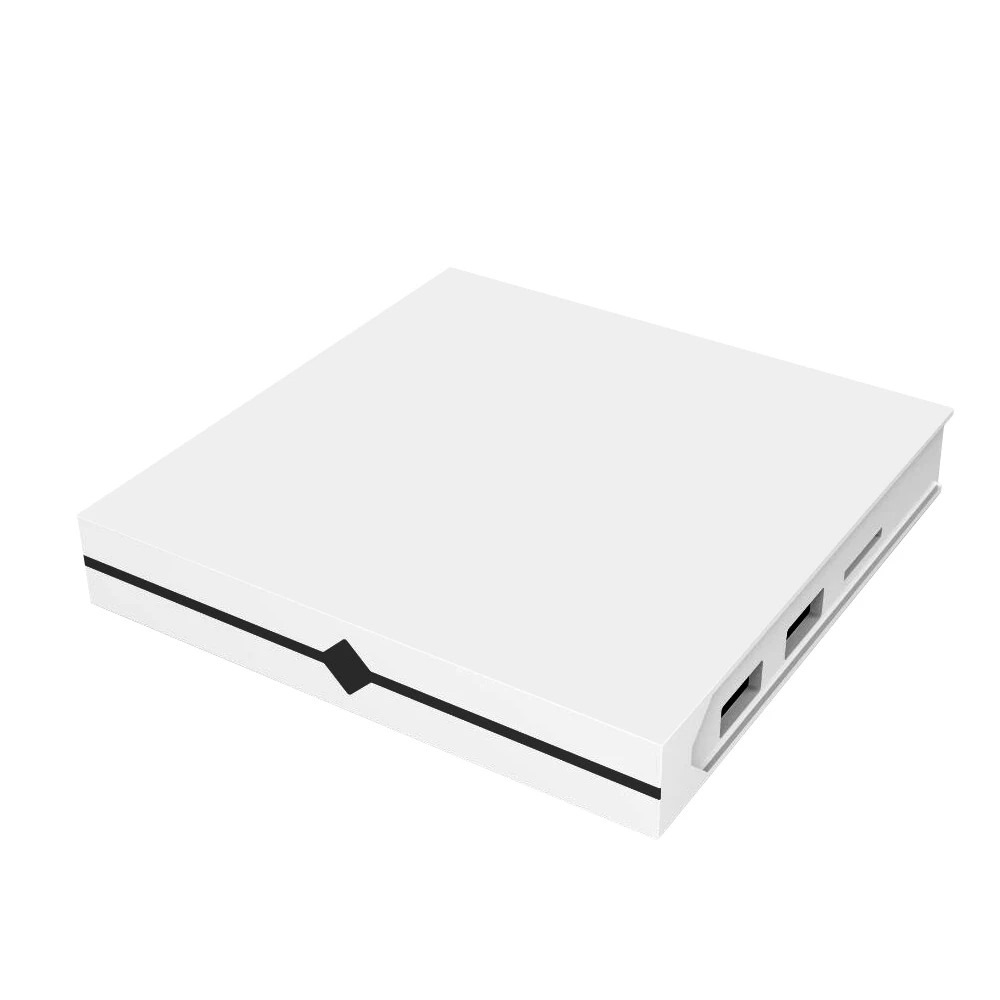 Trip20 Android 9,0 Смарт ТВ приставка RK3318 четырехъядерный 4GB32GB ТВ приставка UHD 4K мультимедийный плеер VP9 2,4G WiFi Bluetooth 4,0 приставка - Цвет: Белый