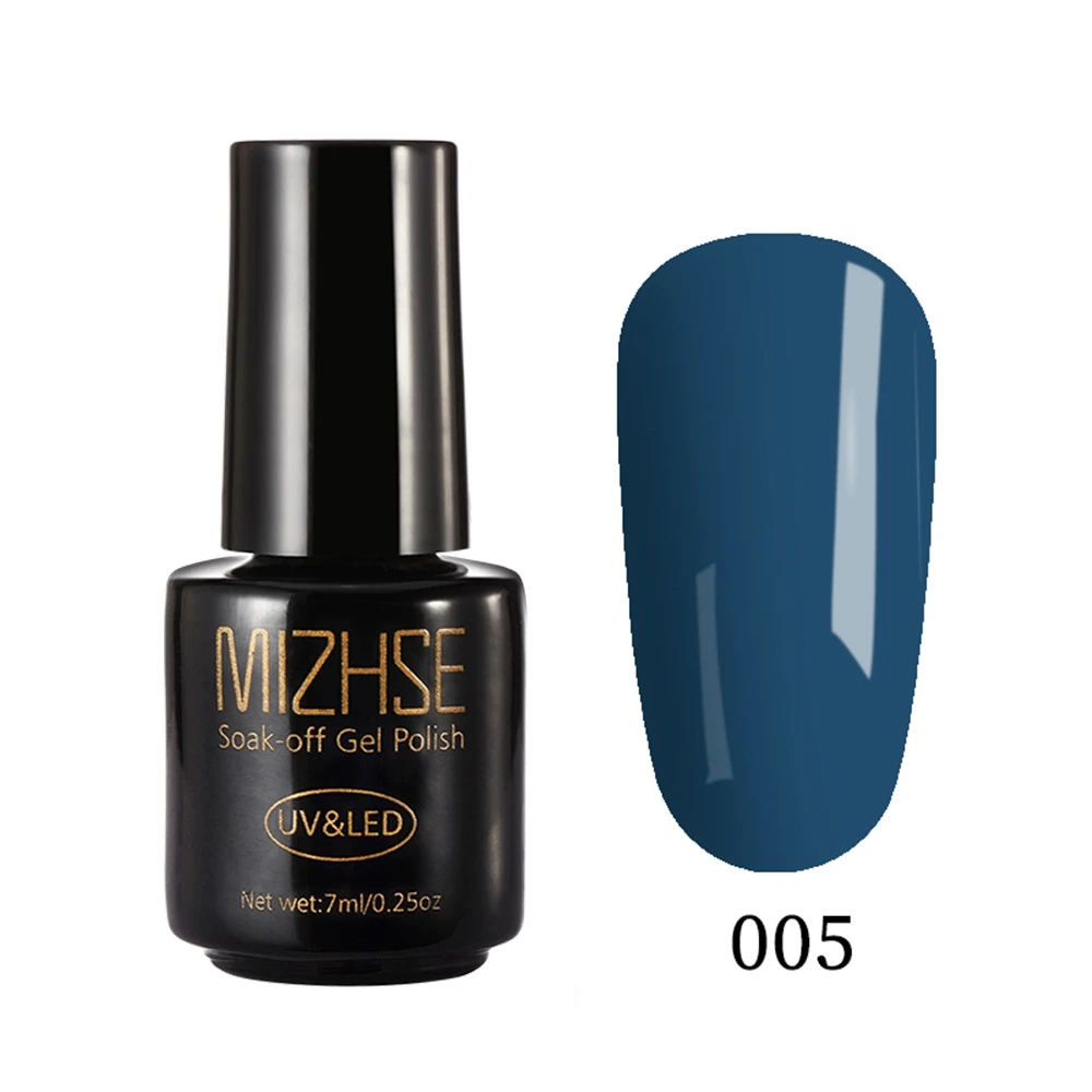 MIZHSE Гель-лак для ногтей 7 мл UV Vernis Полупостоянный праймер верхнее покрытие для маникюра xx цветов гелевое покрытие для ногтей гель-арт - Цвет: LSYJ005
