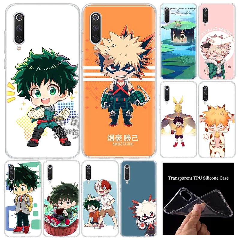 Мягкий силиконовый чехол Kawai My Hero Академия для телефона Xiaomi Redmi Note 10 9S 8T 9 8 7 6 6A 7A 8A 9A