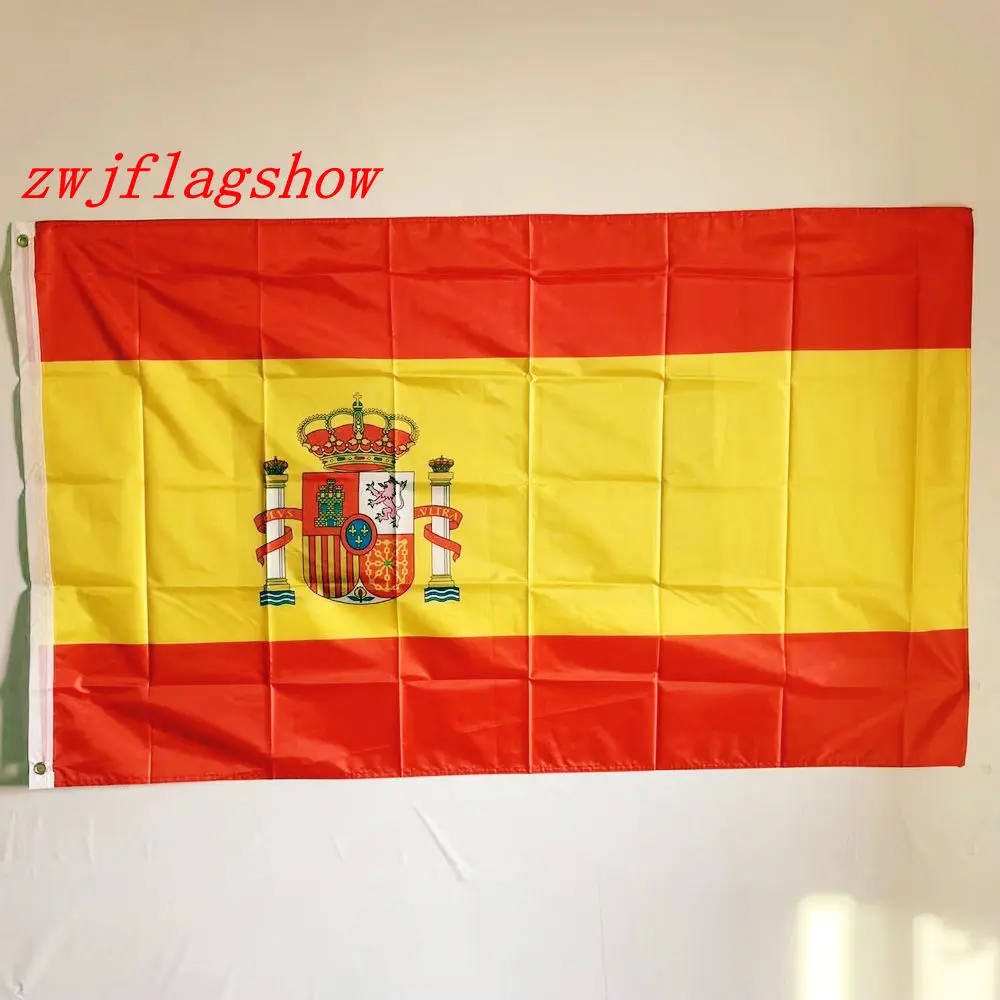 Zwjflagshow Бесплатная доставка в Испанию флаг 90x150 см ESP ES espana Испанский супер