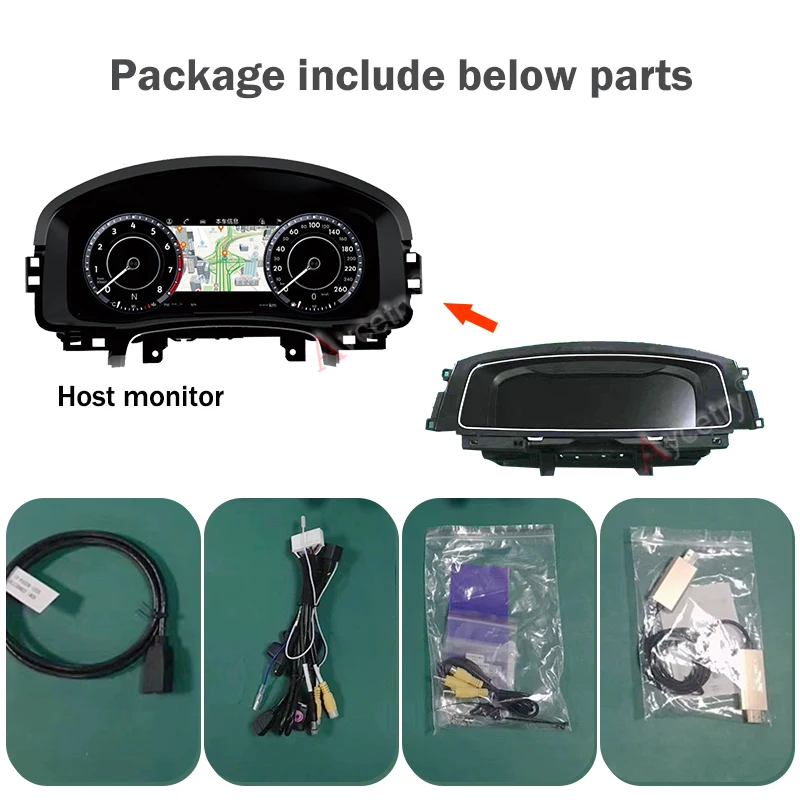 Cheap For Volkswagen VW Golf 7 Golf7 MK7 GTI car Instrument Panel Replacement Dashboard Entertainment Intelligent Multimedia System FM 3