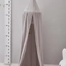 Висячий купол мыть хлопок детские балдахин кроватки москитная сетка дети покрывало занавес игра в помещении тент Детская комната Декор