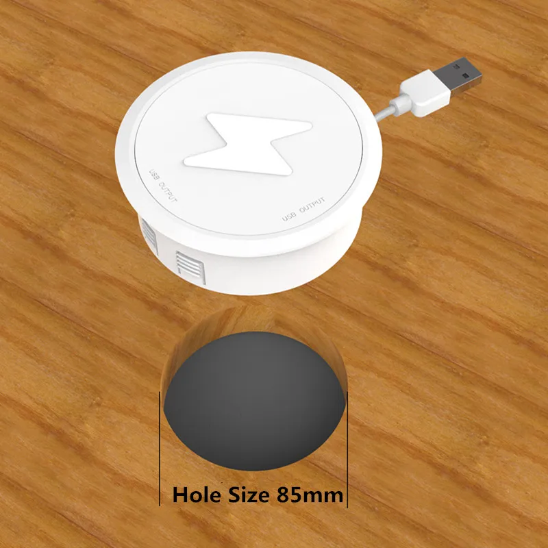 New QI Wireless Charger Furniture Desktop Embedded Fast Wireless Charger For Iphone Samsung Huawei Table Office Phone Charger