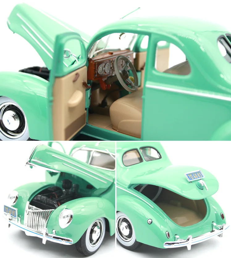 Maisto 1:18 Классическая Автомобильная литая модель машины Модель для Ford Deluxe 1939 литая под давлением модель автомобиля игрушка украшение подарок для человека с коробкой