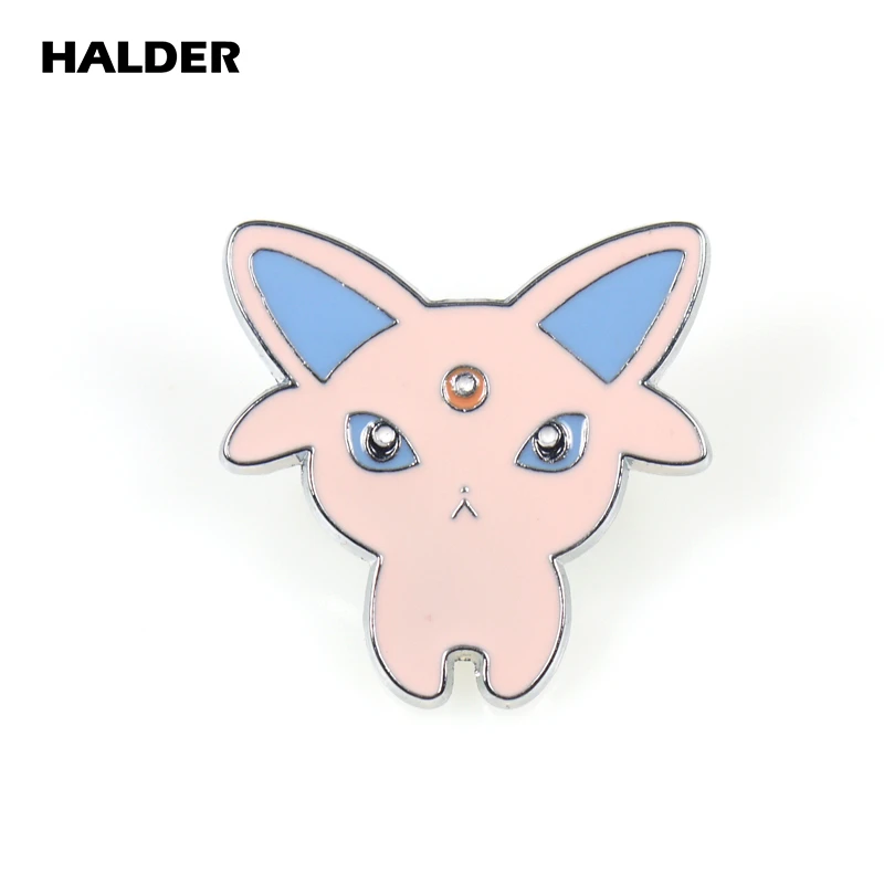 Аниме halder Pokemon Monsters Eevee Броши Одежда рюкзак шпильки сумочки значок украшения, аксессуары в подарок для детей для женщин и мужчин