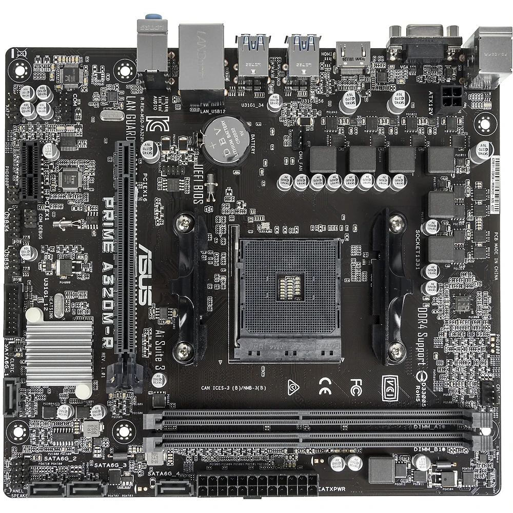 Материнская плата ASUS PRIME A320M-R-SI