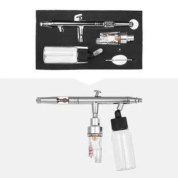 

Portable Suction Feed Airbrush Airbrushing Set Kit Dual-Action High Precision 0.35mm Nozzle Paint Spray Air Brush 35ml Bottle