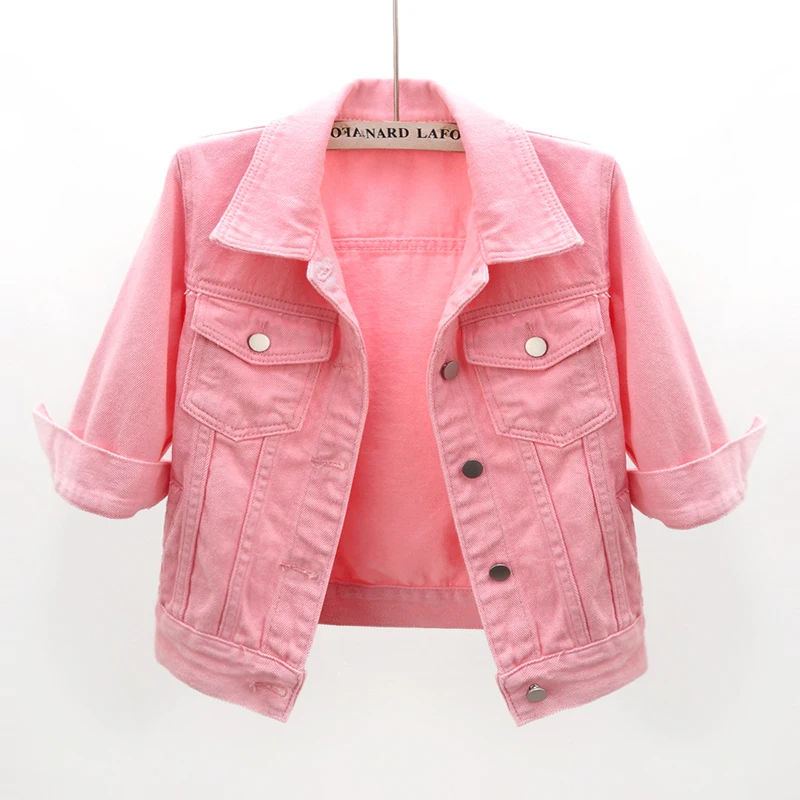 Slim Short Jeans Jacket Coat Female 